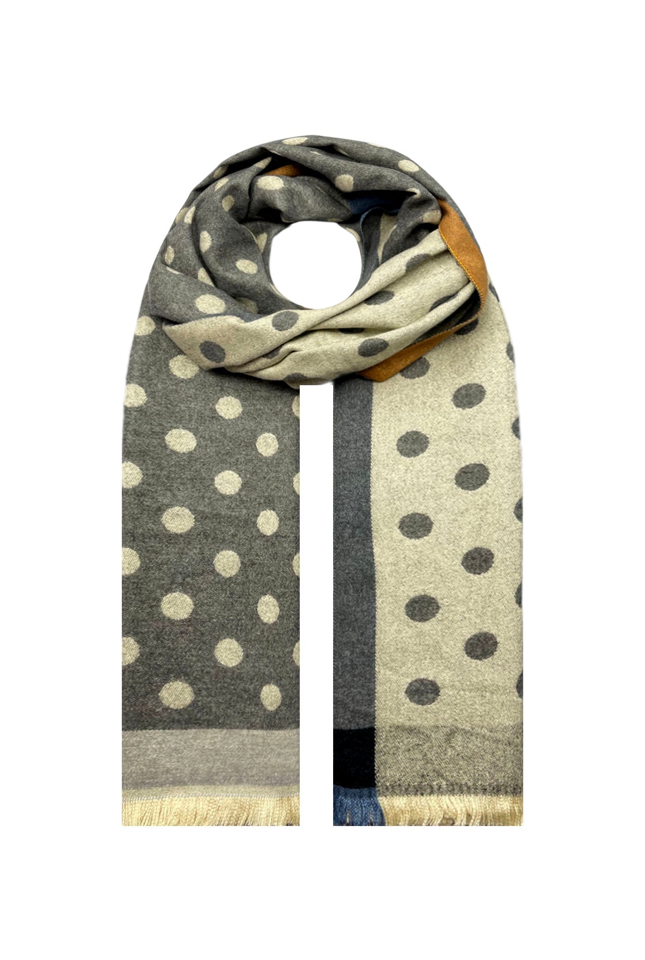 SF21015-610 Polka Dot Cashmere Scarf