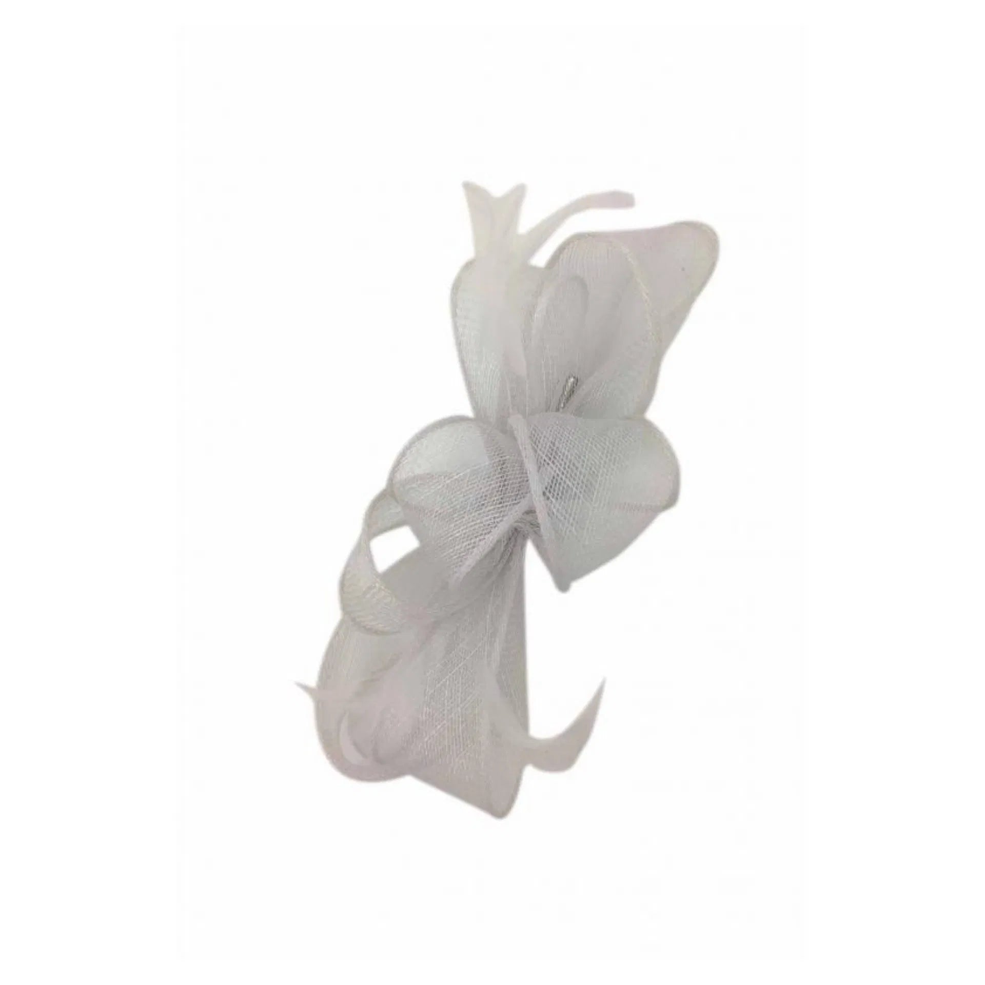 WF9 Sinamay Looped Fascinator with Fine Feathers