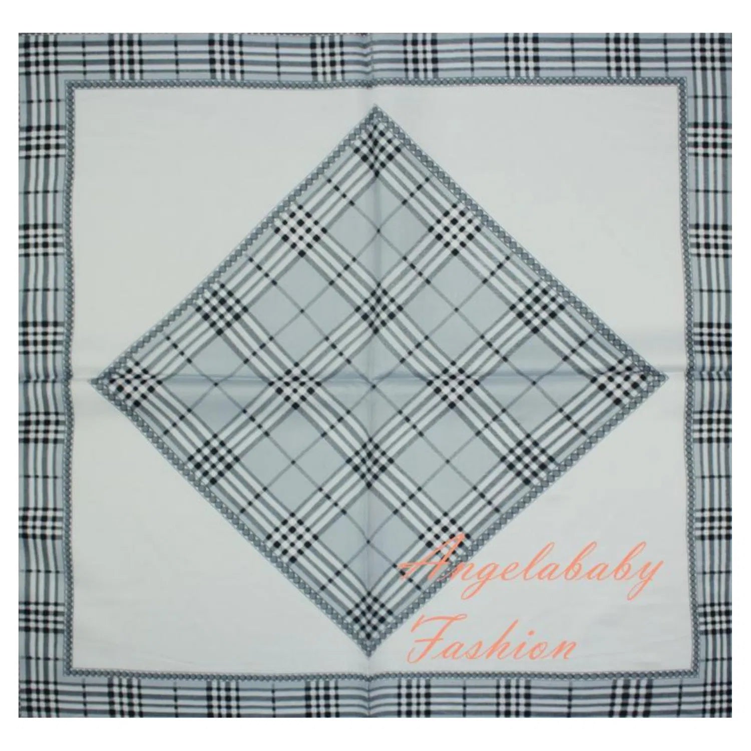 AB1628-41 Small Fashion Scarf with Check Print