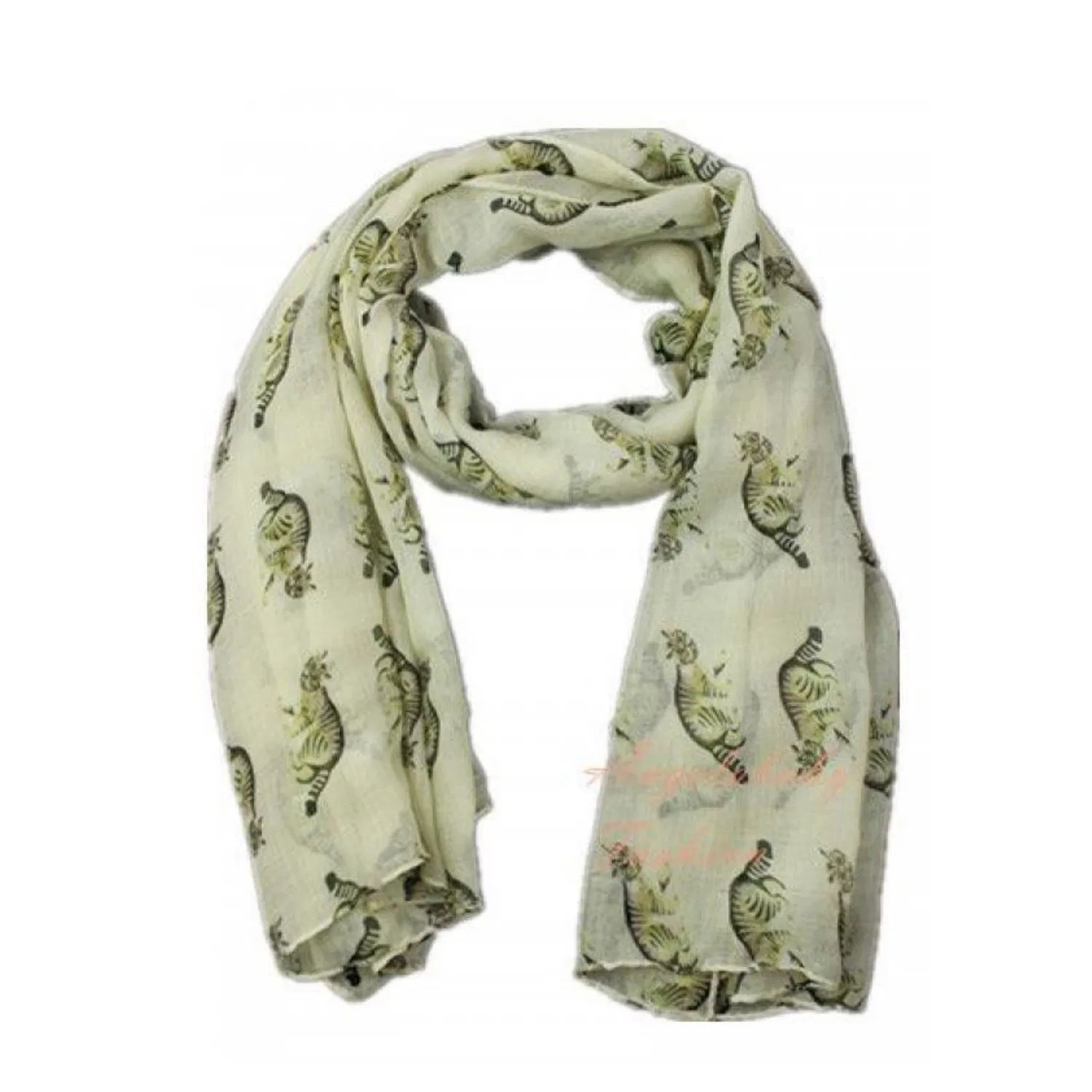 XF1560-54 Multicolour Cat Pattern Scarf