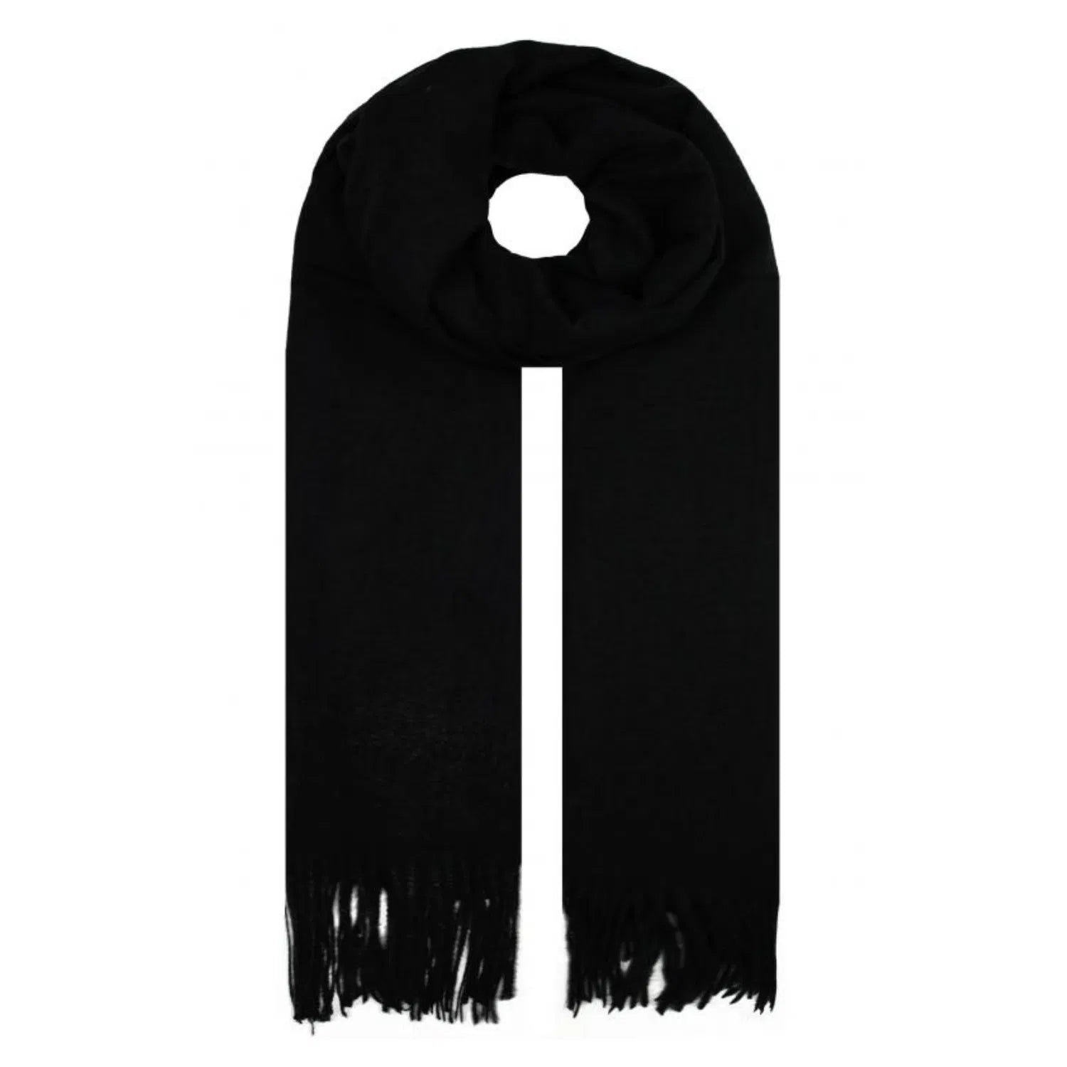 SF1910-132 Cashmere Feel Plain Colour Scarf with Tassels