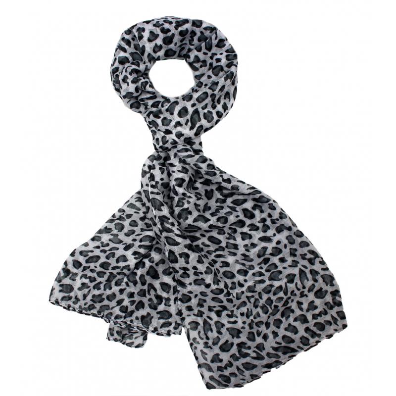 SF1852-515 Viscose Leopard Print Scarf