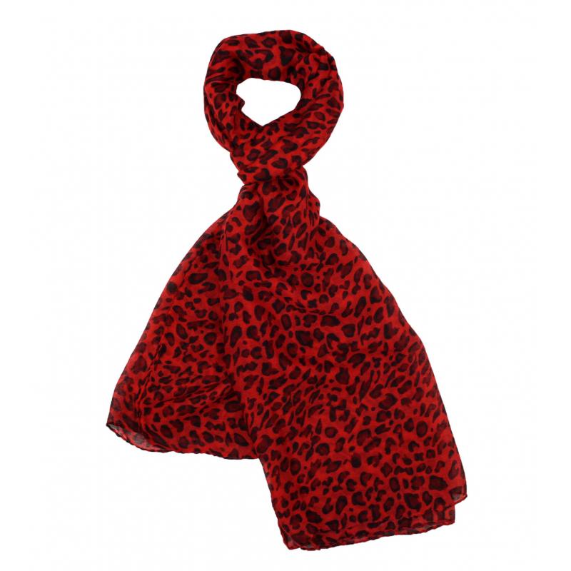 SF1852-515 Viscose Leopard Print Scarf