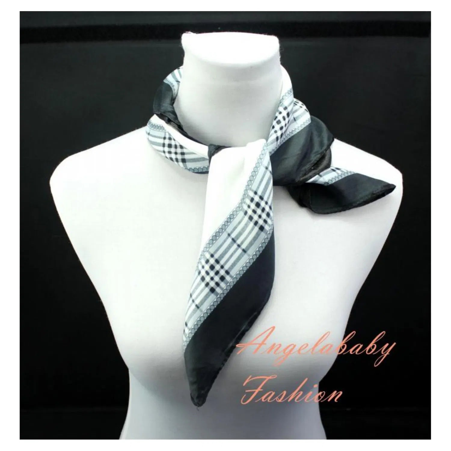 AB1628-41 Small Fashion Scarf with Check Print