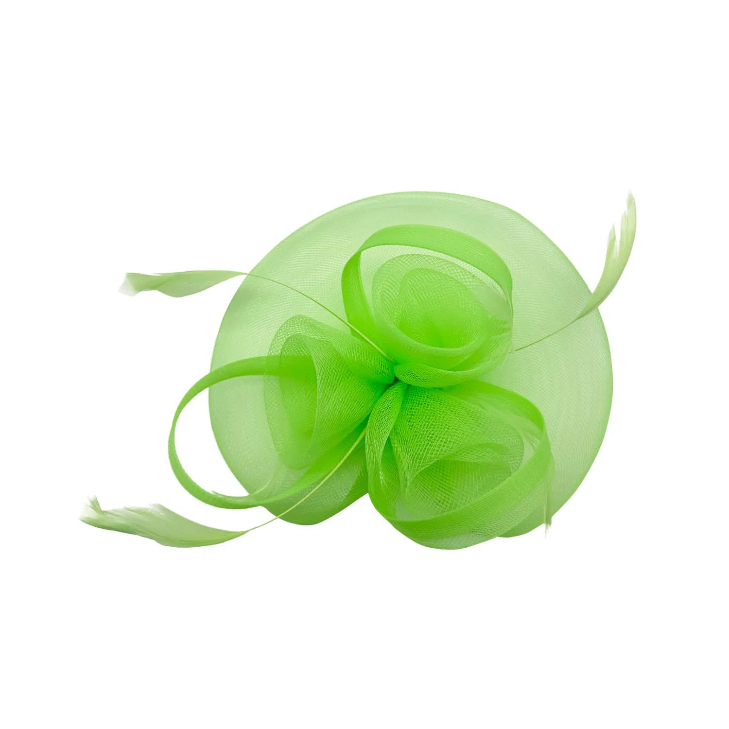 MX1748-2 Gauze Triple-Flower Fascinator with A Wide Base