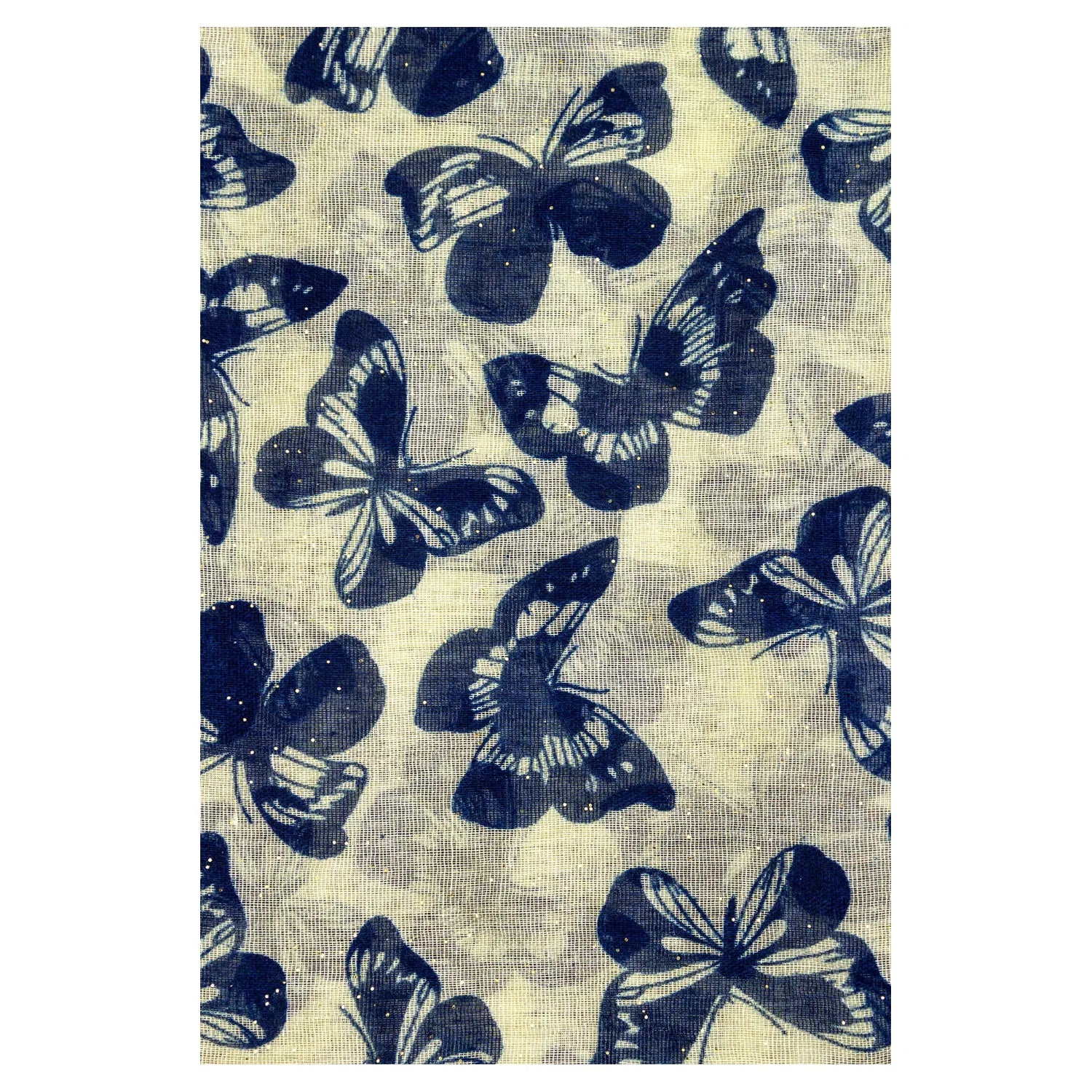 HR1555-18 Multicolour Butterfly Pattern Scarf