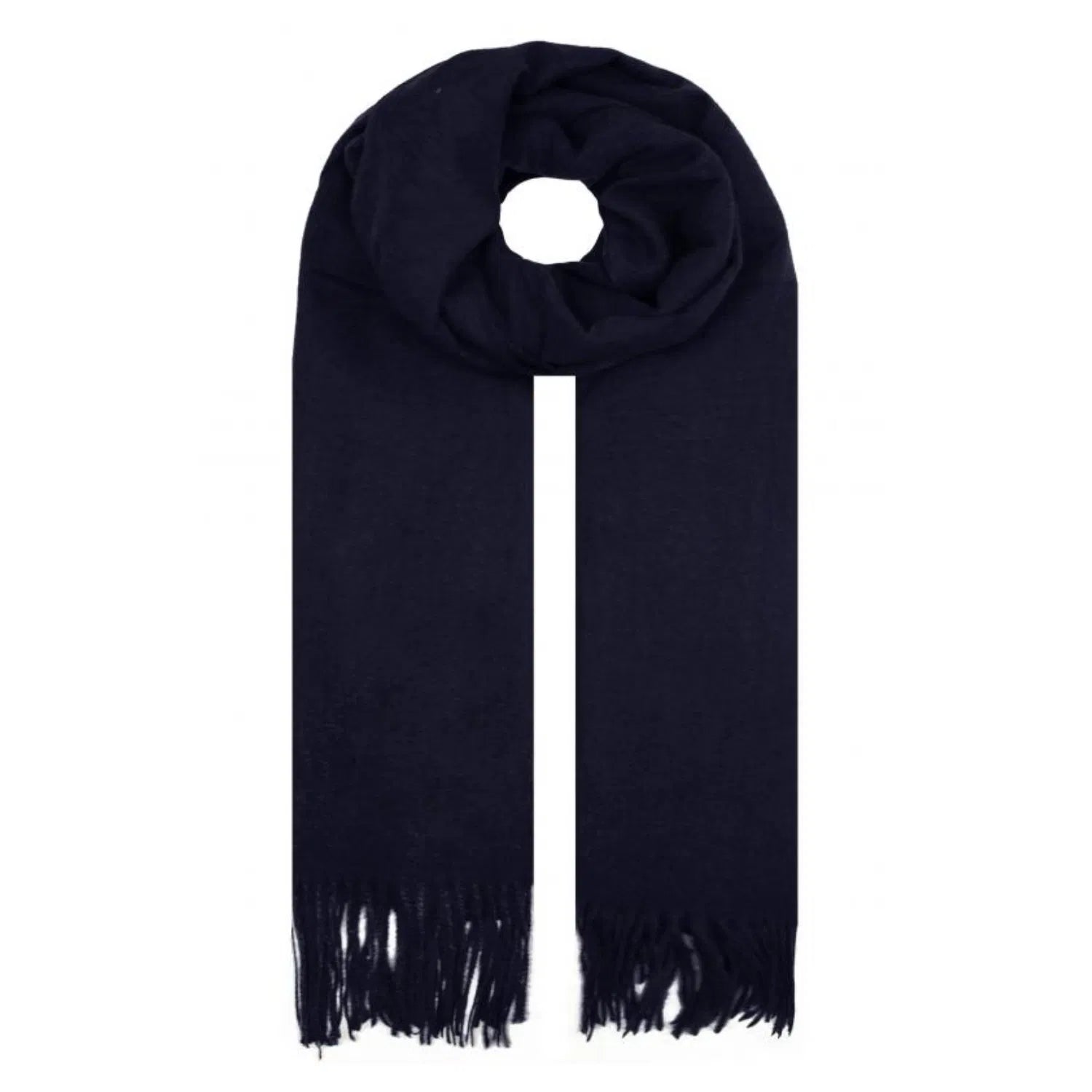 SF1910-132 Cashmere Feel Plain Colour Scarf with Tassels