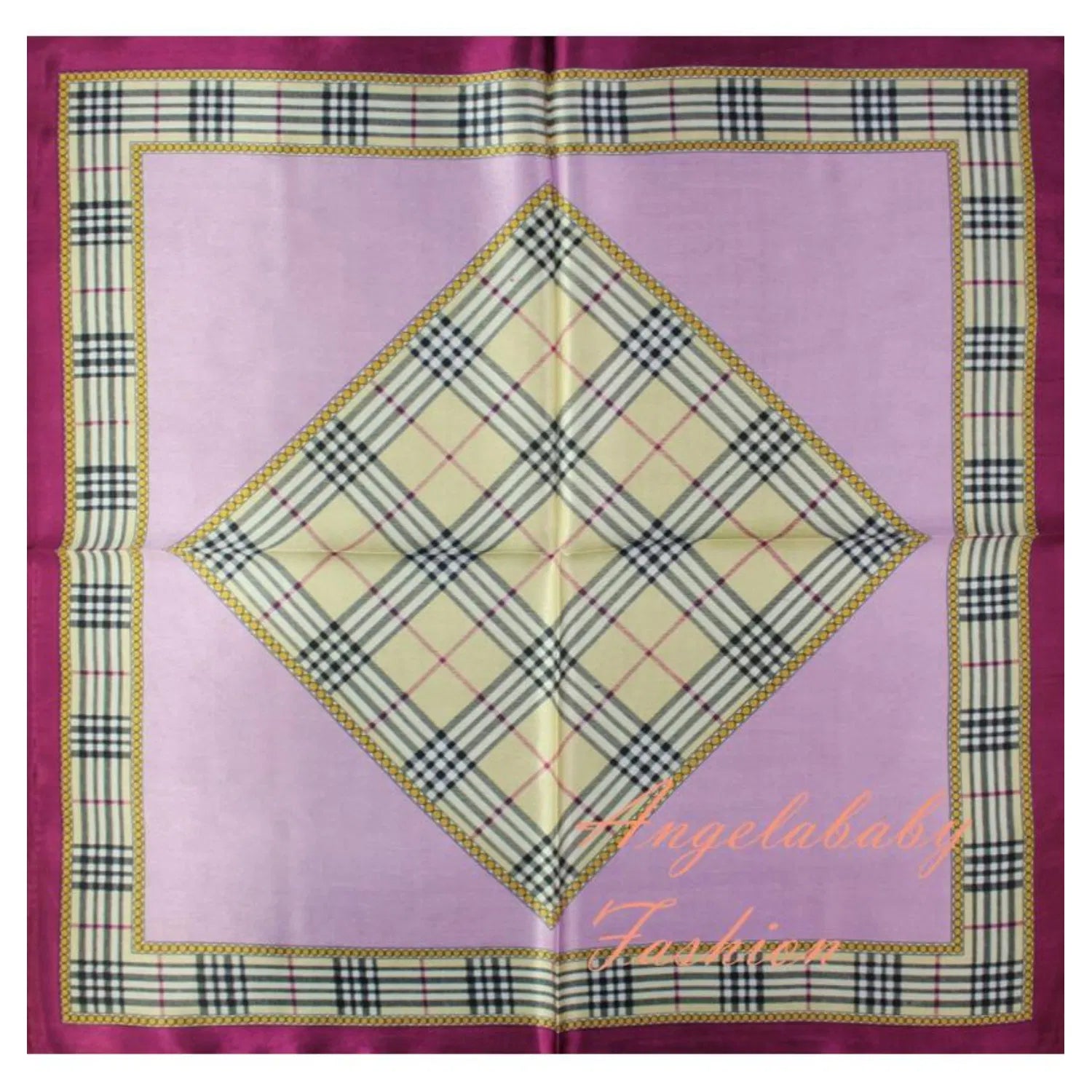 AB1628-41 Small Fashion Scarf with Check Print