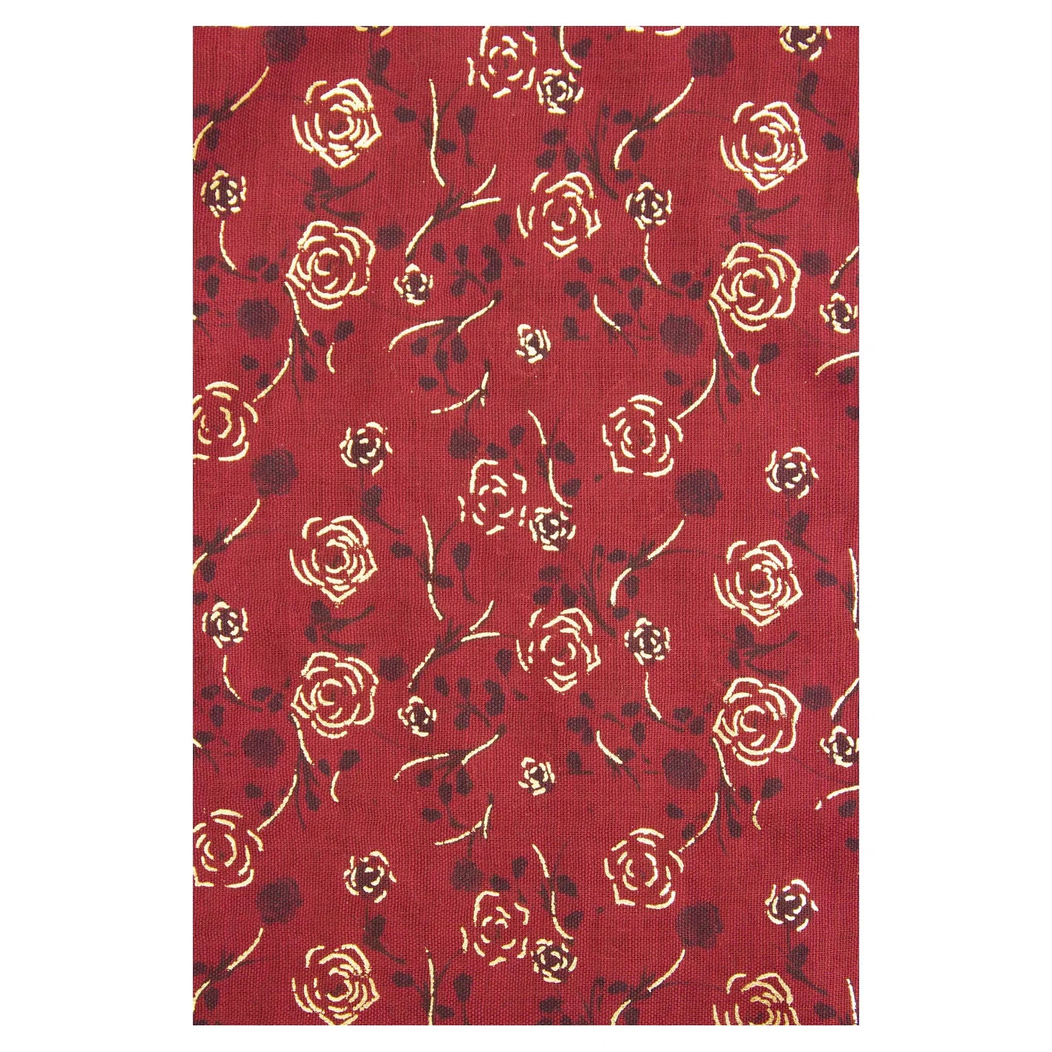 AB1690-138 Floral Fashion Scarf with Shiny Trimmings