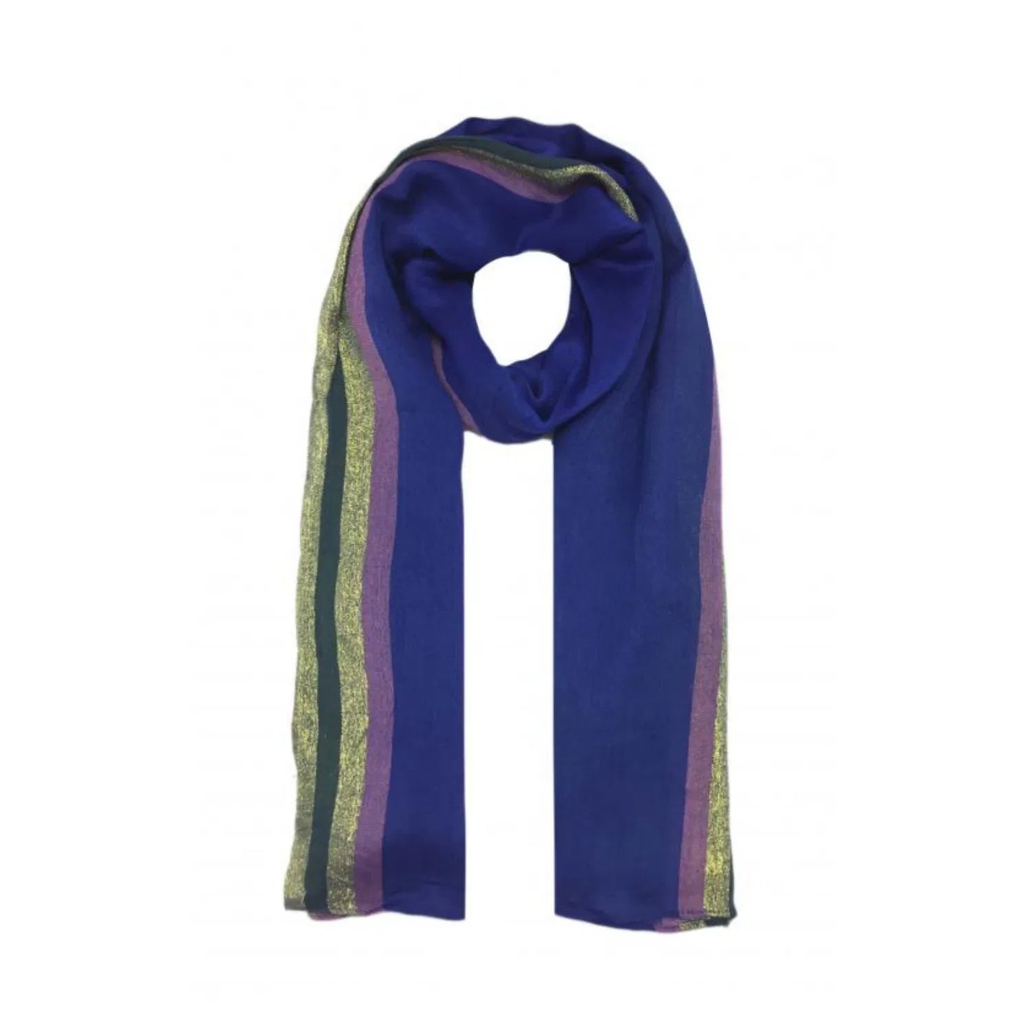 QF1603 Colour Pashmina with Stripes