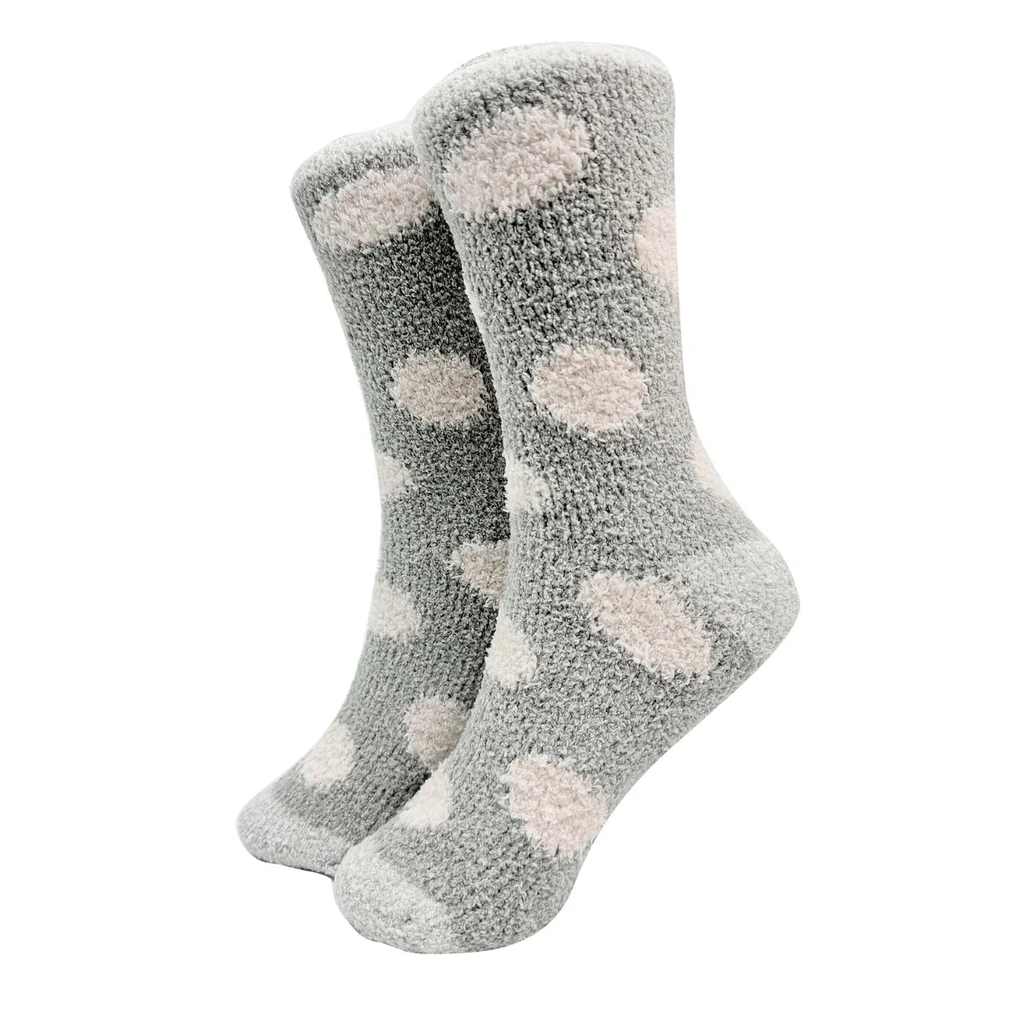 SK-29 Pink Circles Pattern Fluffy Socks