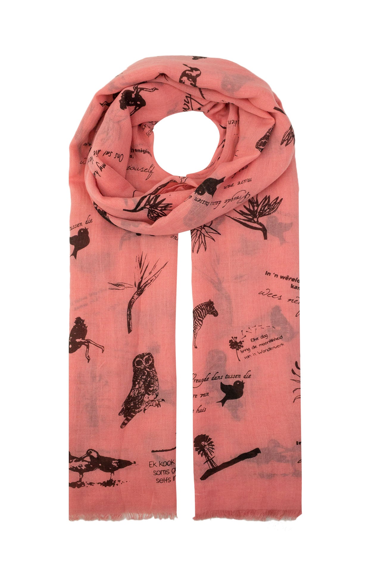 AB1658-63 Multi Animal Print Viscose Mix Scarf