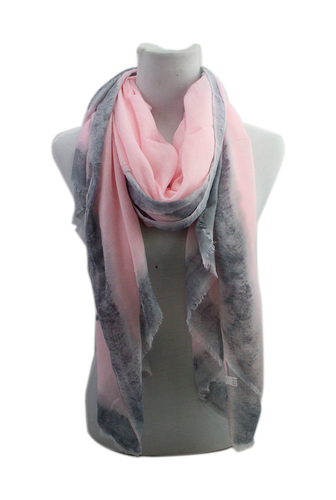 AB17110-143 viscose Floral Line Art Print scarf