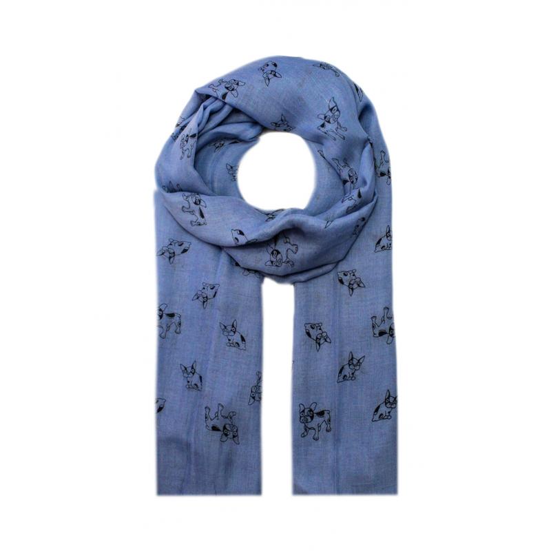 AB1750-78 Small Dog Print Viscose Mix Scarf