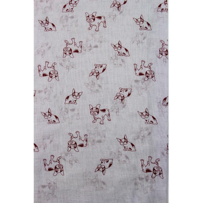 AB1750-78 Small Dog Print Viscose Mix Scarf