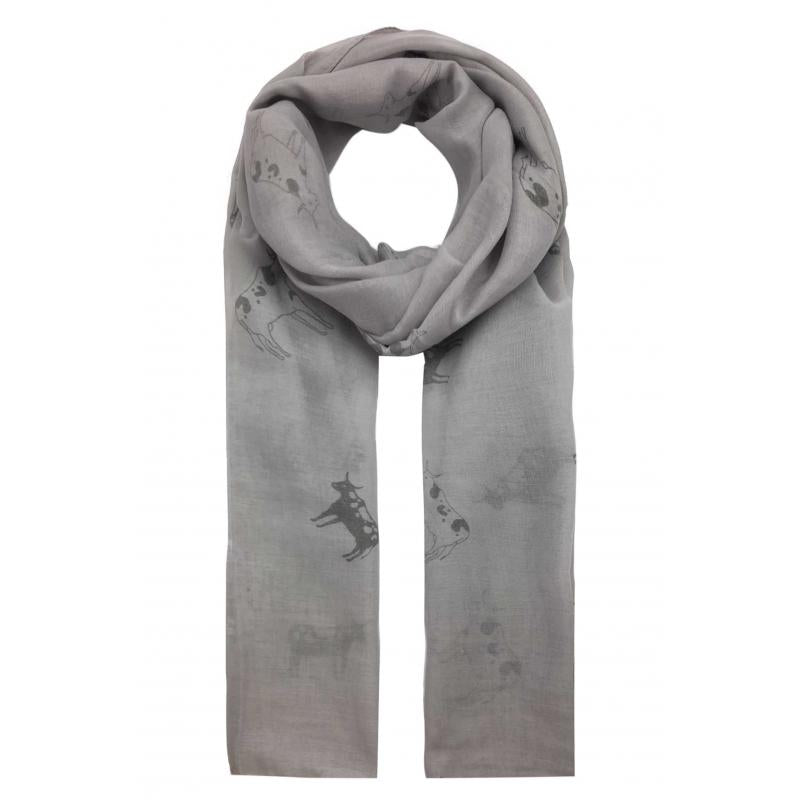 AB1750-79 Cow Print Viscose Mix Scarf