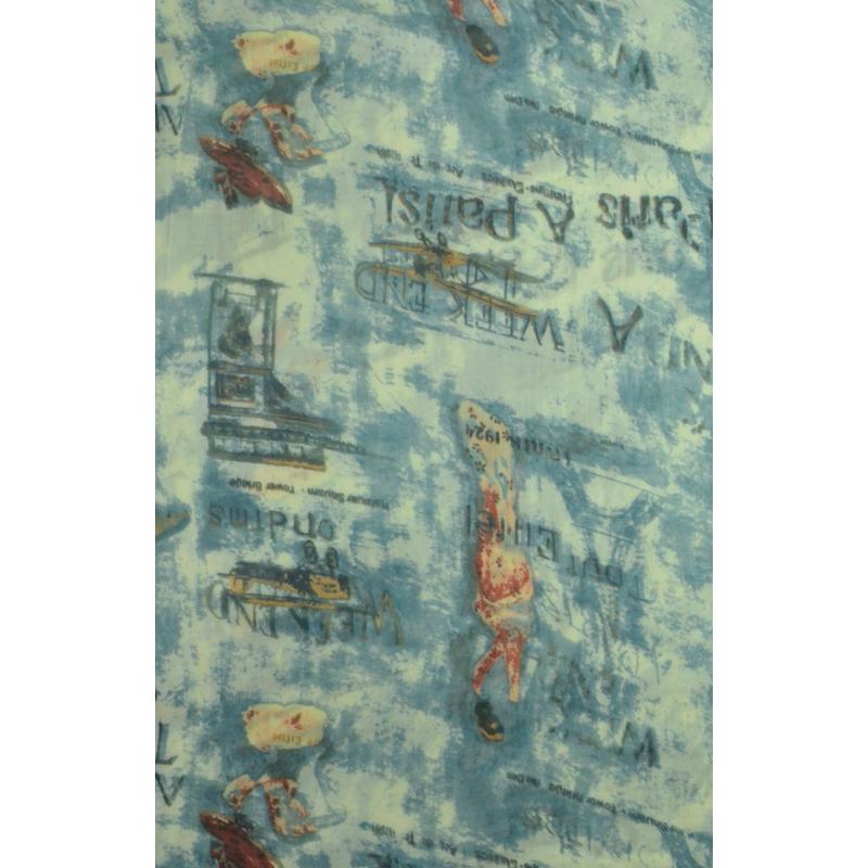 AB1770-20 Viscose Scarf with Cute Scenery Pattern