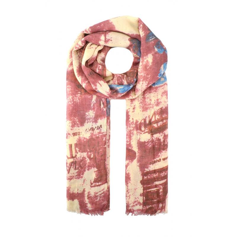 AB1770-20 Viscose Scarf with Cute Scenery Pattern