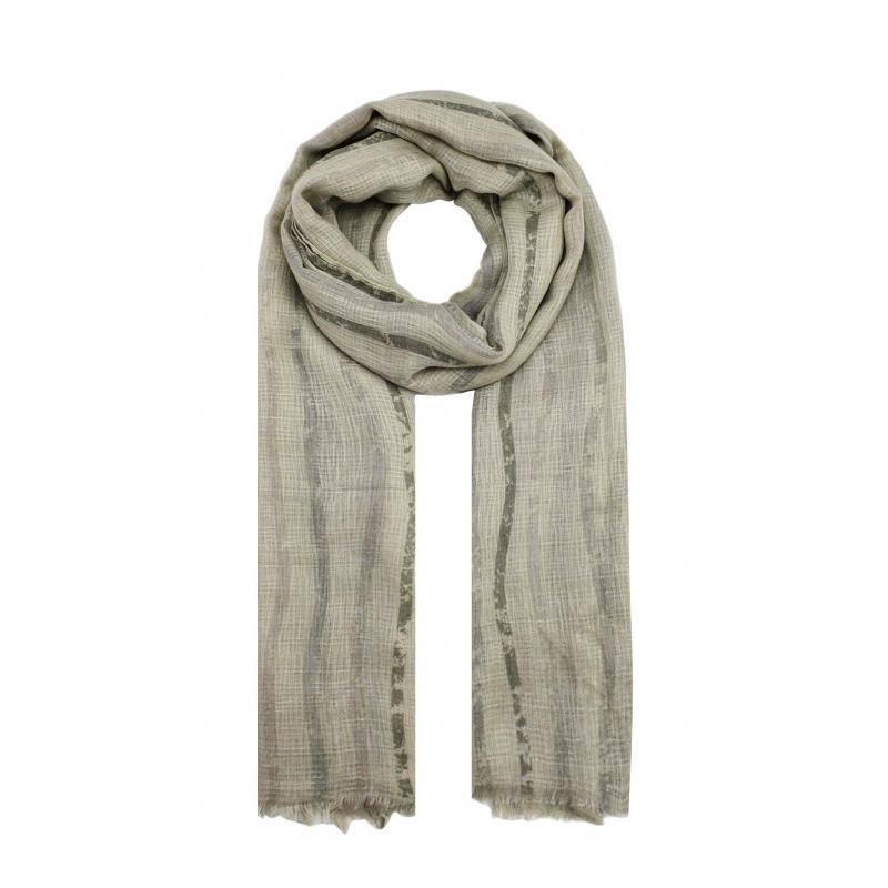 AB1780-10 Curved Stripes Print Viscose Scarf