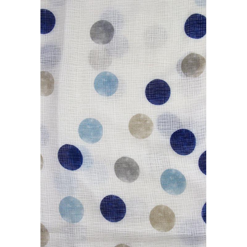 AB1780-11 Watercolour Polka-Dots Print Scarf with Border