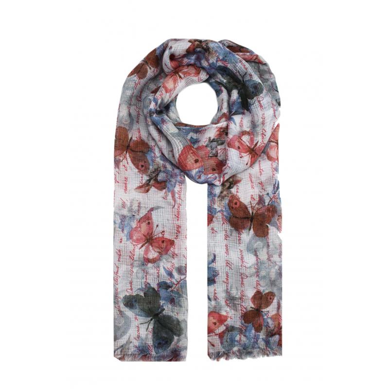 AB1780-12 Large Butterfly Pattern Scarf