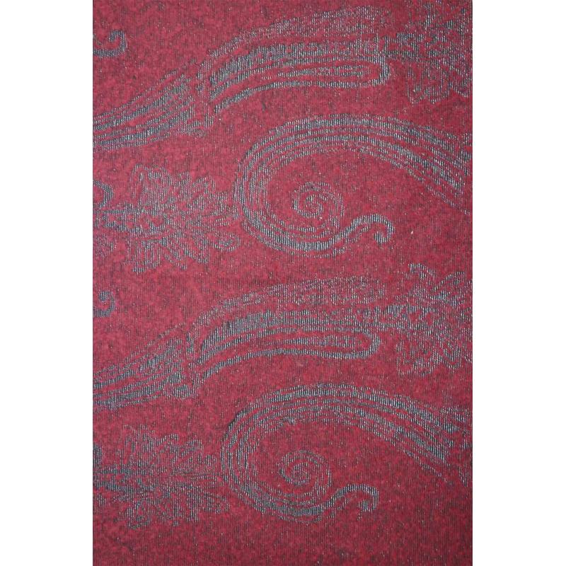 AB18125-195 Viscose Scarf with Paisley Cashew Pattern