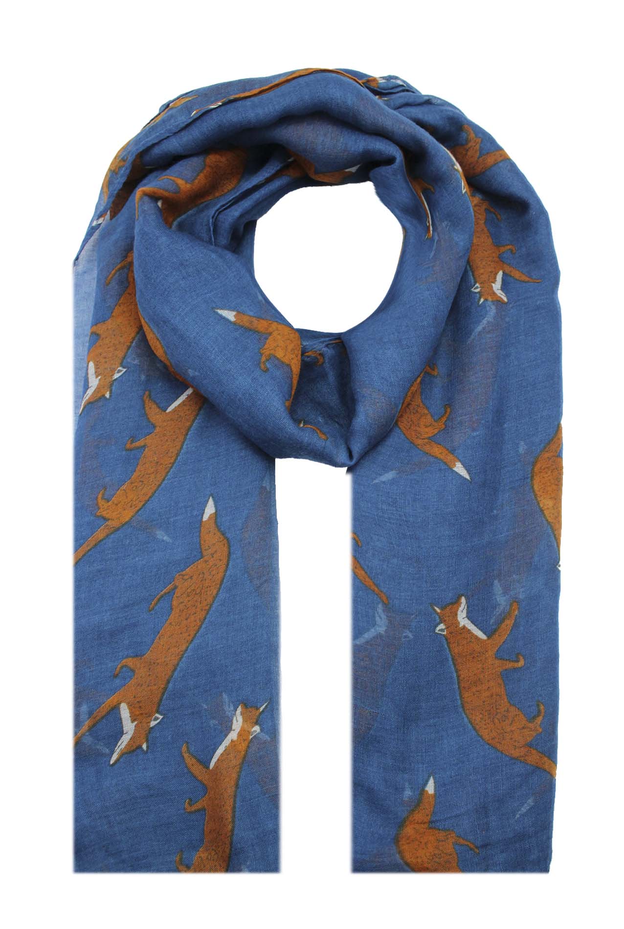 AB1850-316 Fox Print Viscose Scarf