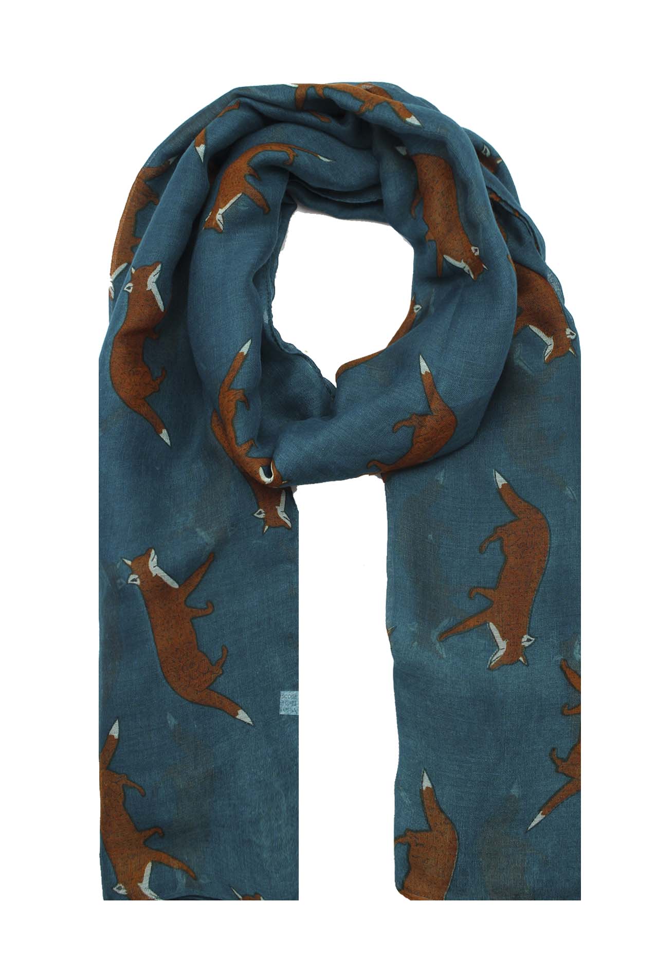 AB1850-316 Fox Print Viscose Scarf