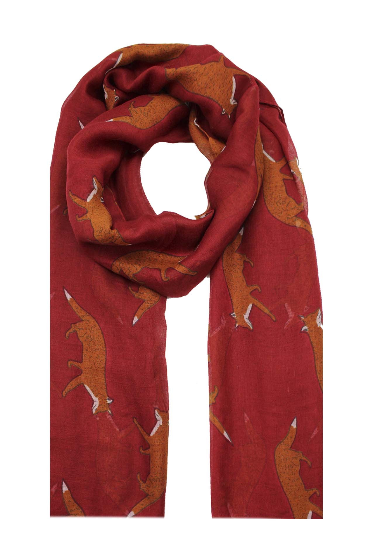 AB1850-316 Fox Print Viscose Scarf