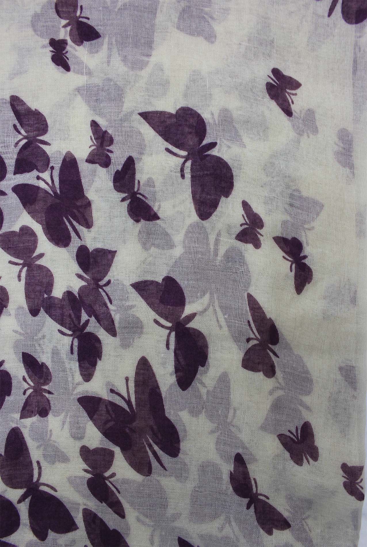 AB1850-324 Butterfly Pattern Viscose Scarf