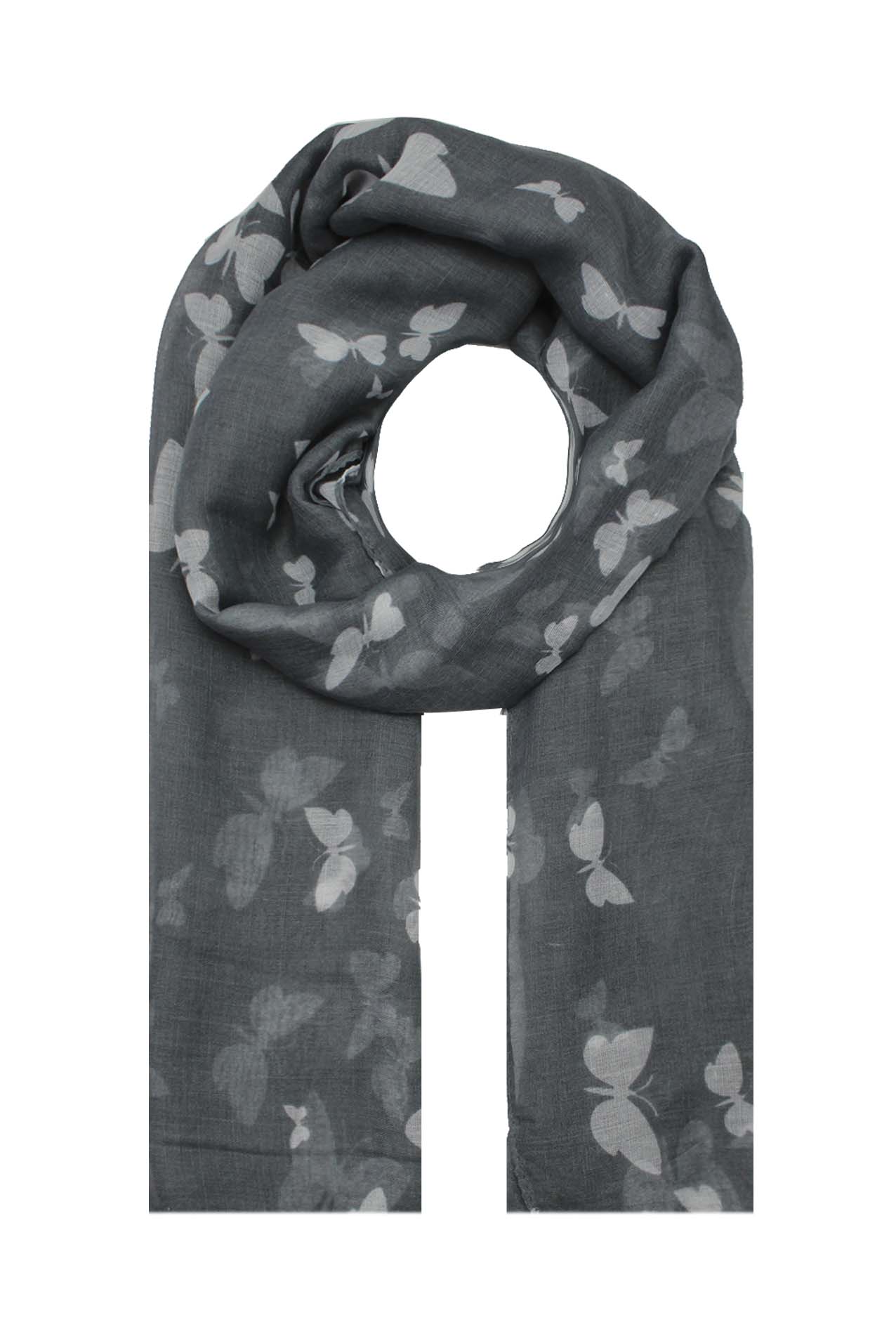 AB1850-324 Butterfly Pattern Viscose Scarf