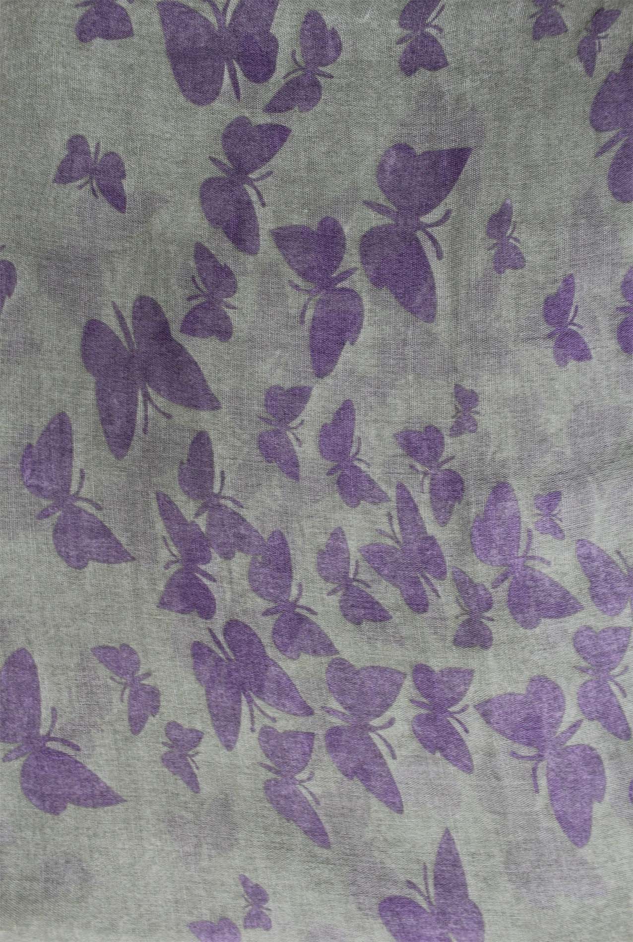 AB1850-324 Butterfly Pattern Viscose Scarf