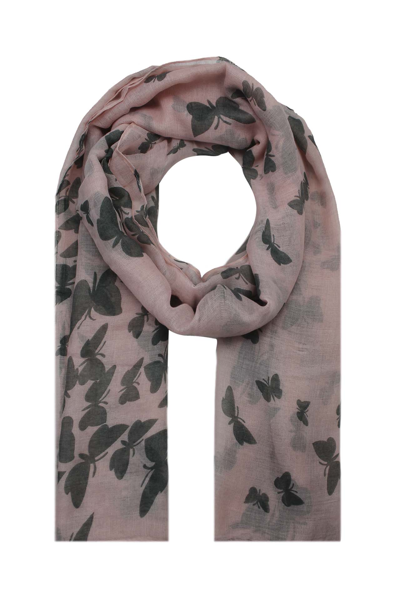 AB1850-324 Butterfly Pattern Viscose Scarf