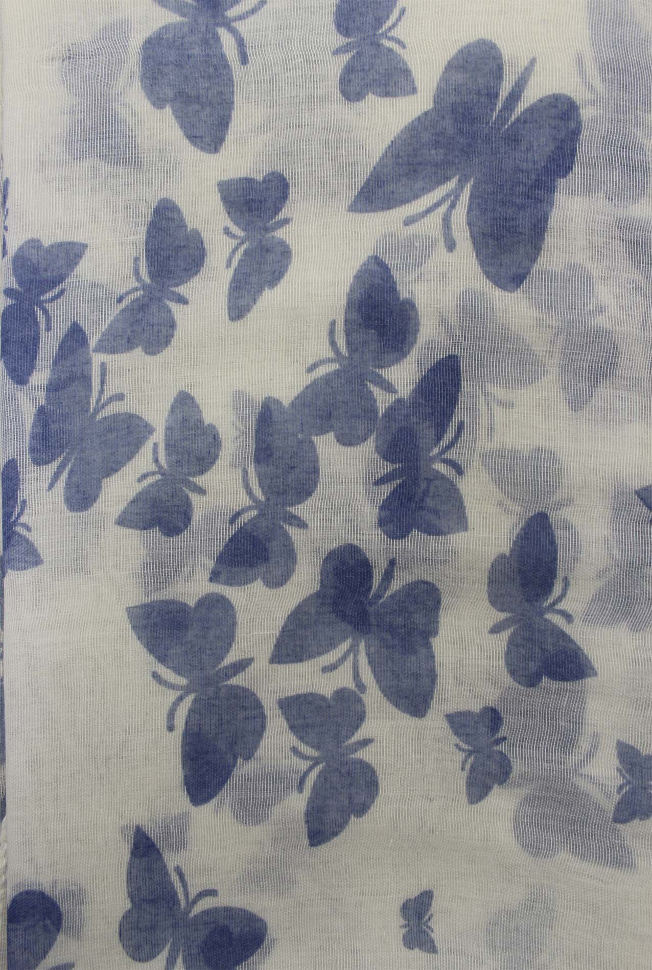 AB1850-324 Butterfly Pattern Viscose Scarf