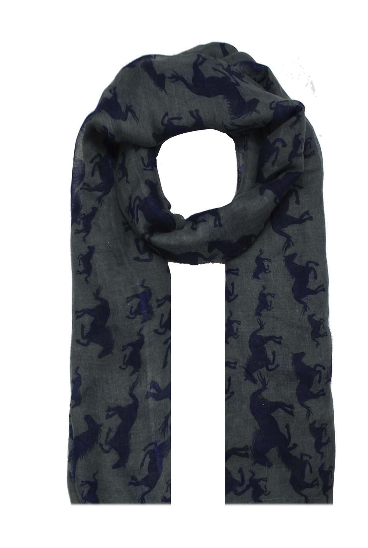 AB1850-346 Running Horse Pattern Scarf