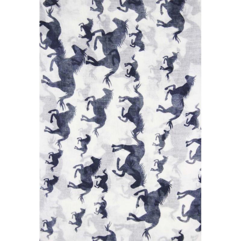 AB1850-346 Running Horse Pattern Scarf