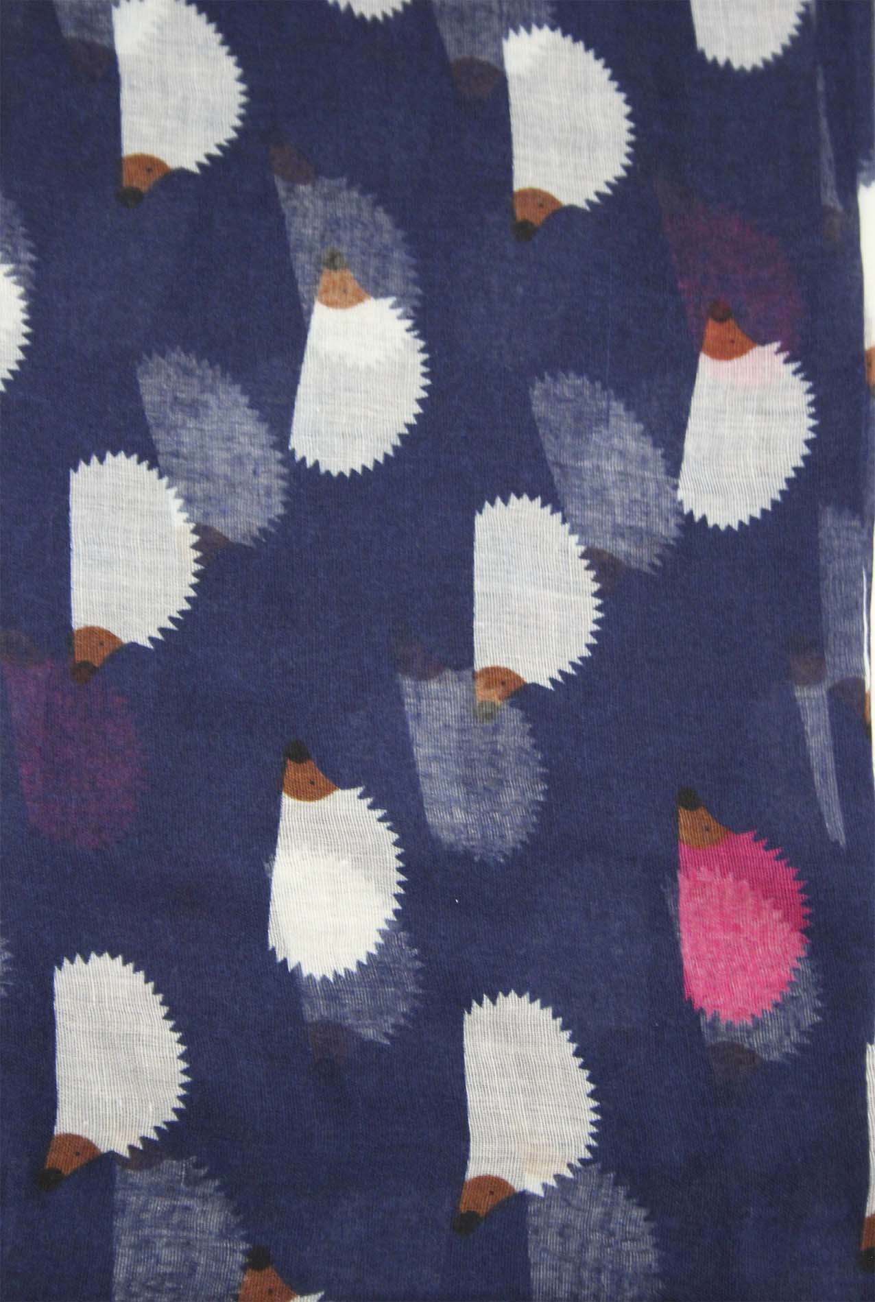 AB1850-354 Hedgehog Pattern Viscose Scarf