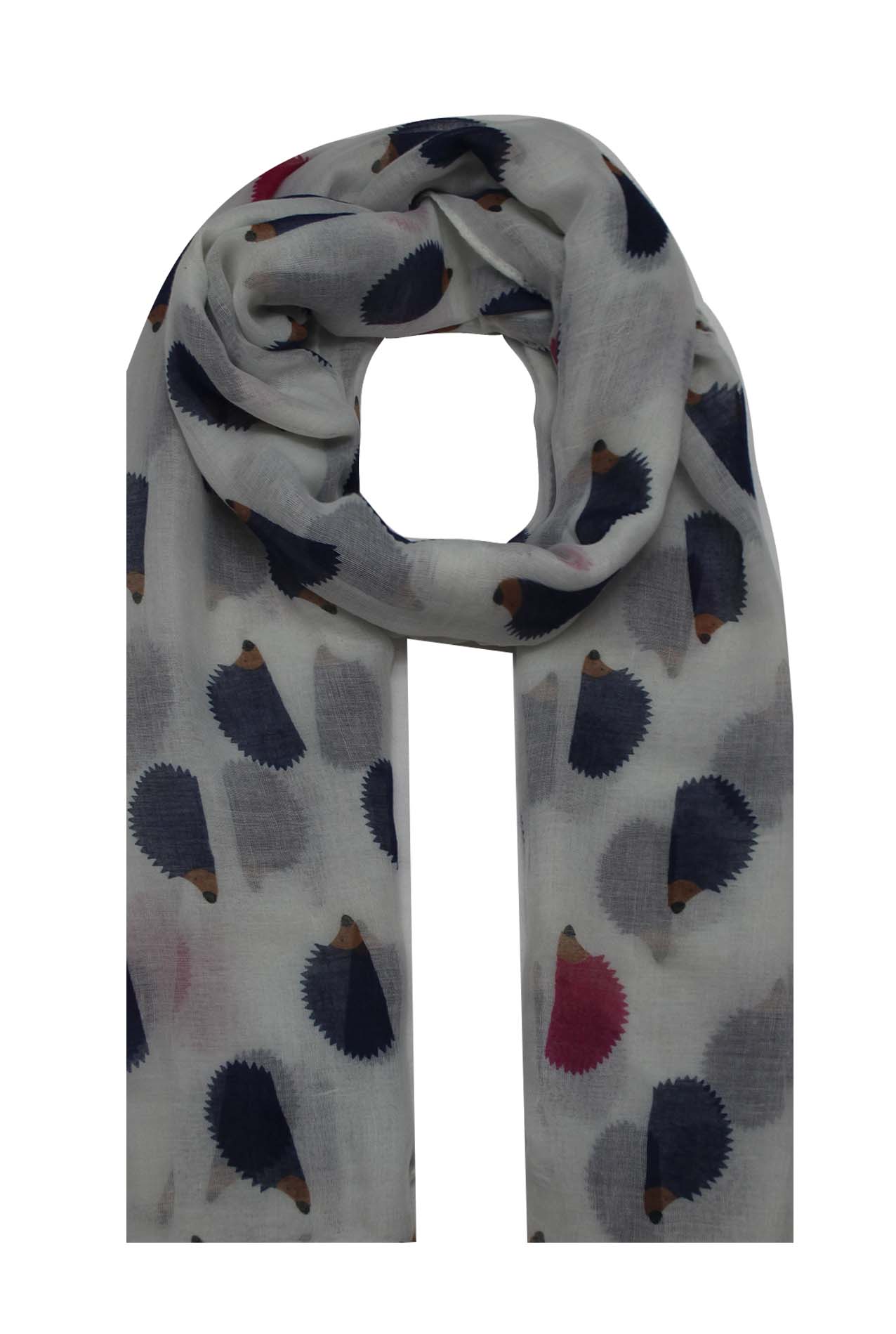 AB1850-354 Hedgehog Pattern Viscose Scarf