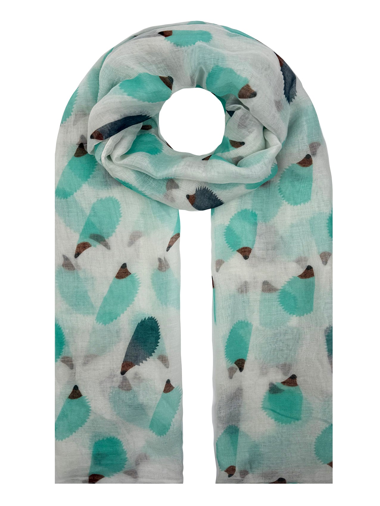 AB1850-354 Hedgehog Pattern Viscose Scarf