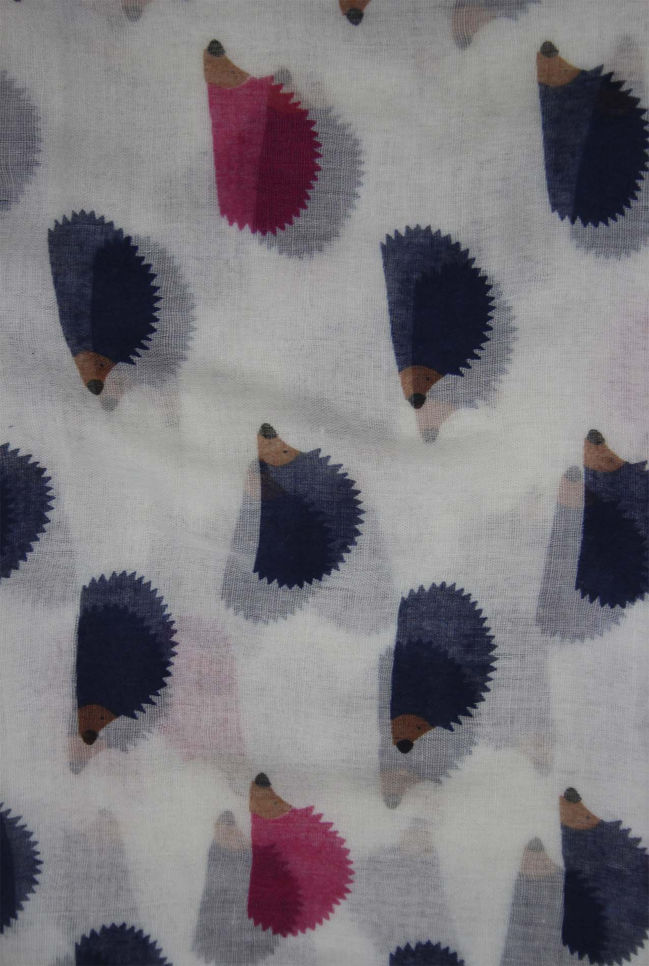 AB1850-354 Hedgehog Pattern Viscose Scarf