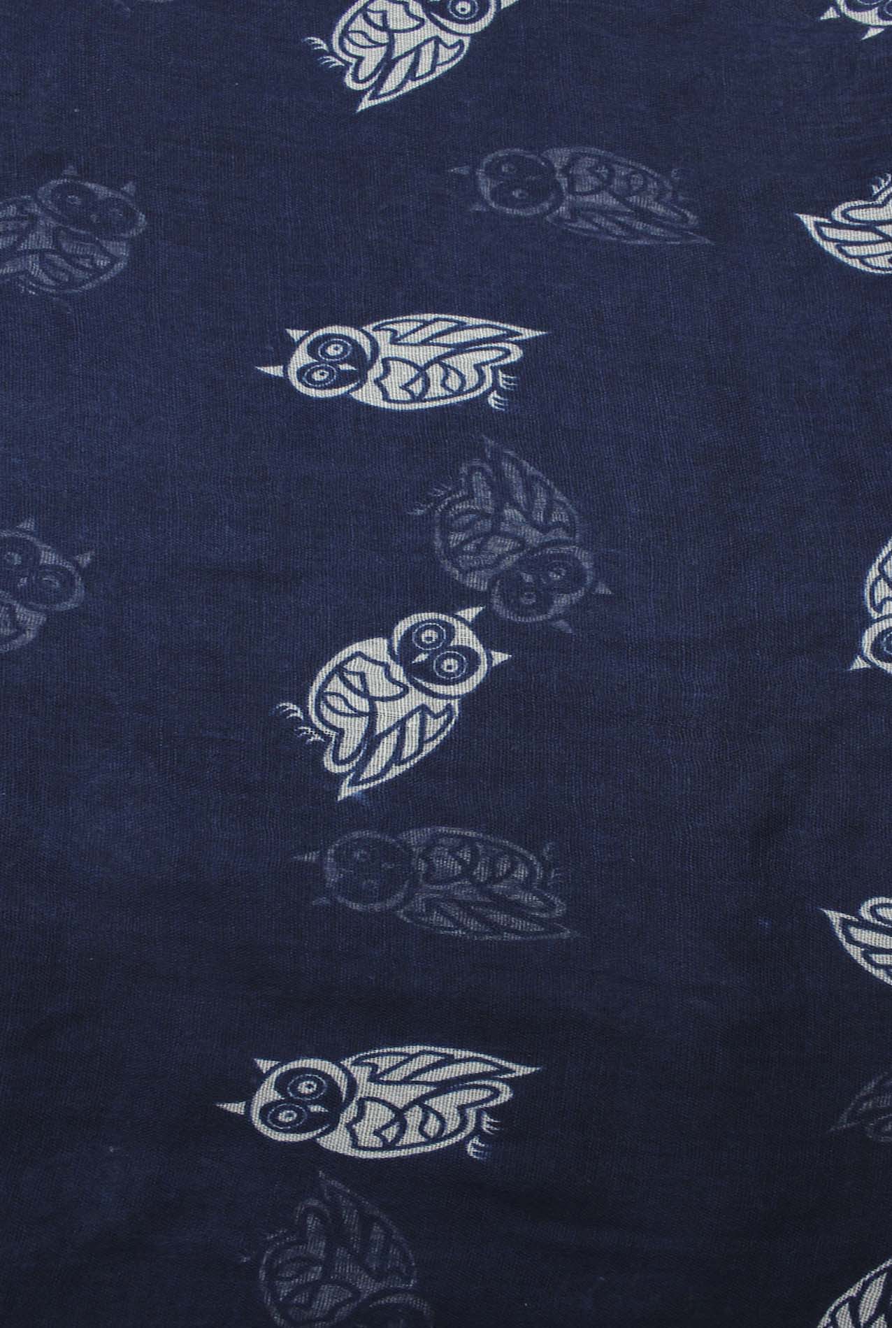 AB1850-362 Owl Pattern Viscose Scarf