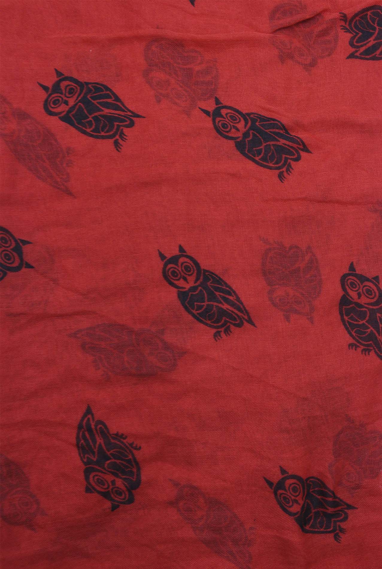 AB1850-362 Owl Pattern Viscose Scarf