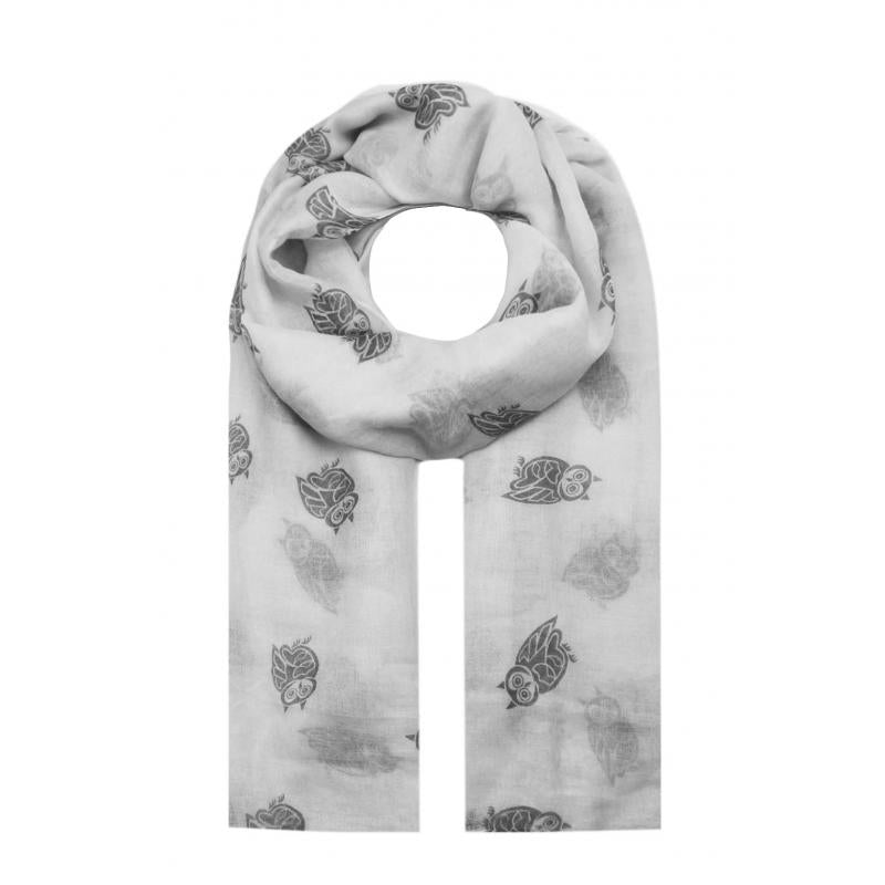 AB1850-362 Owl Pattern Viscose Scarf