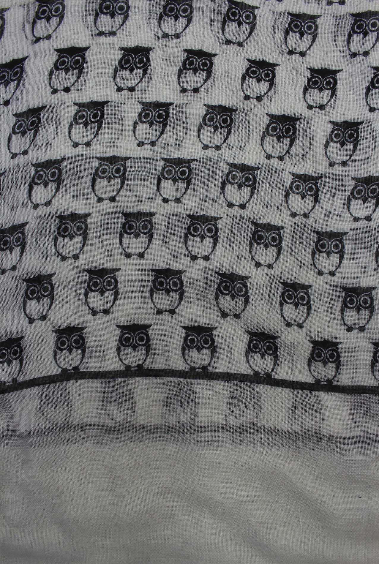 AB1850-367 Owl Print Viscose scarf