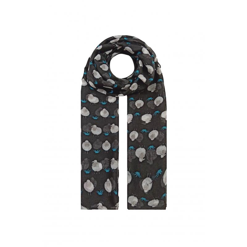 AB1850-377 Small Sheep Print Scarf