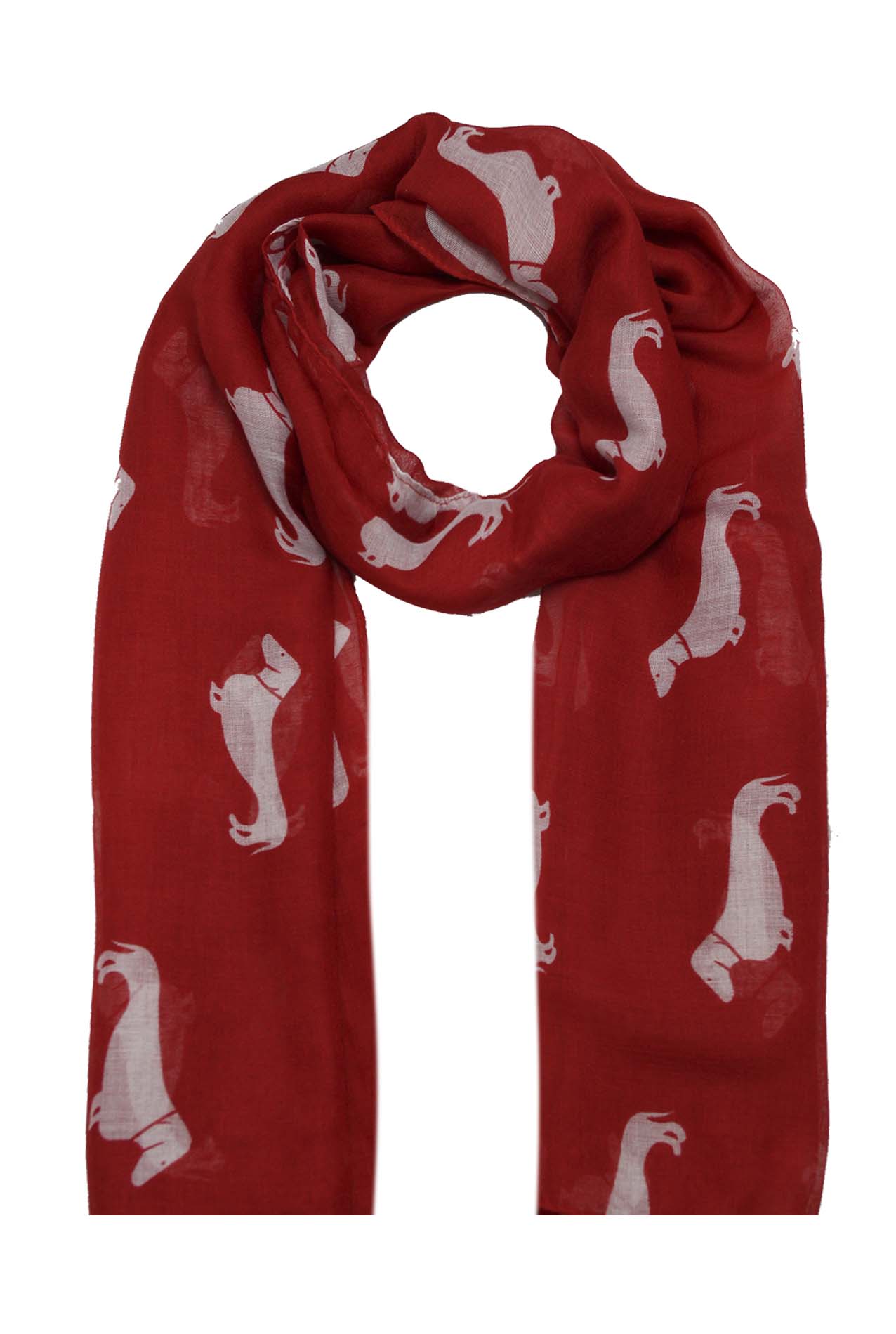 AB1850-389 Multicolour Dog Print Scarf