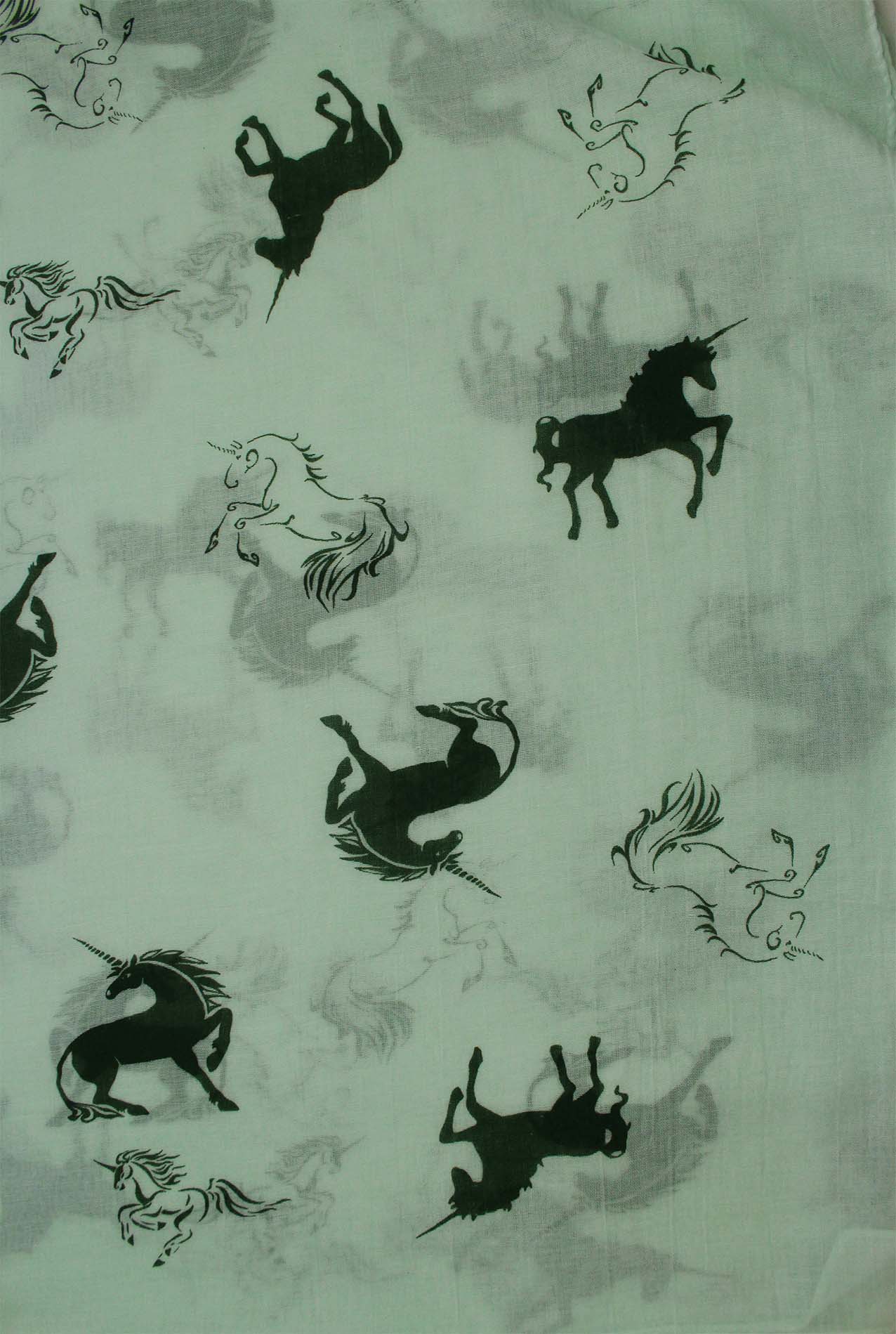 AB1853-53 Unicorn Printed Viscose Scarf