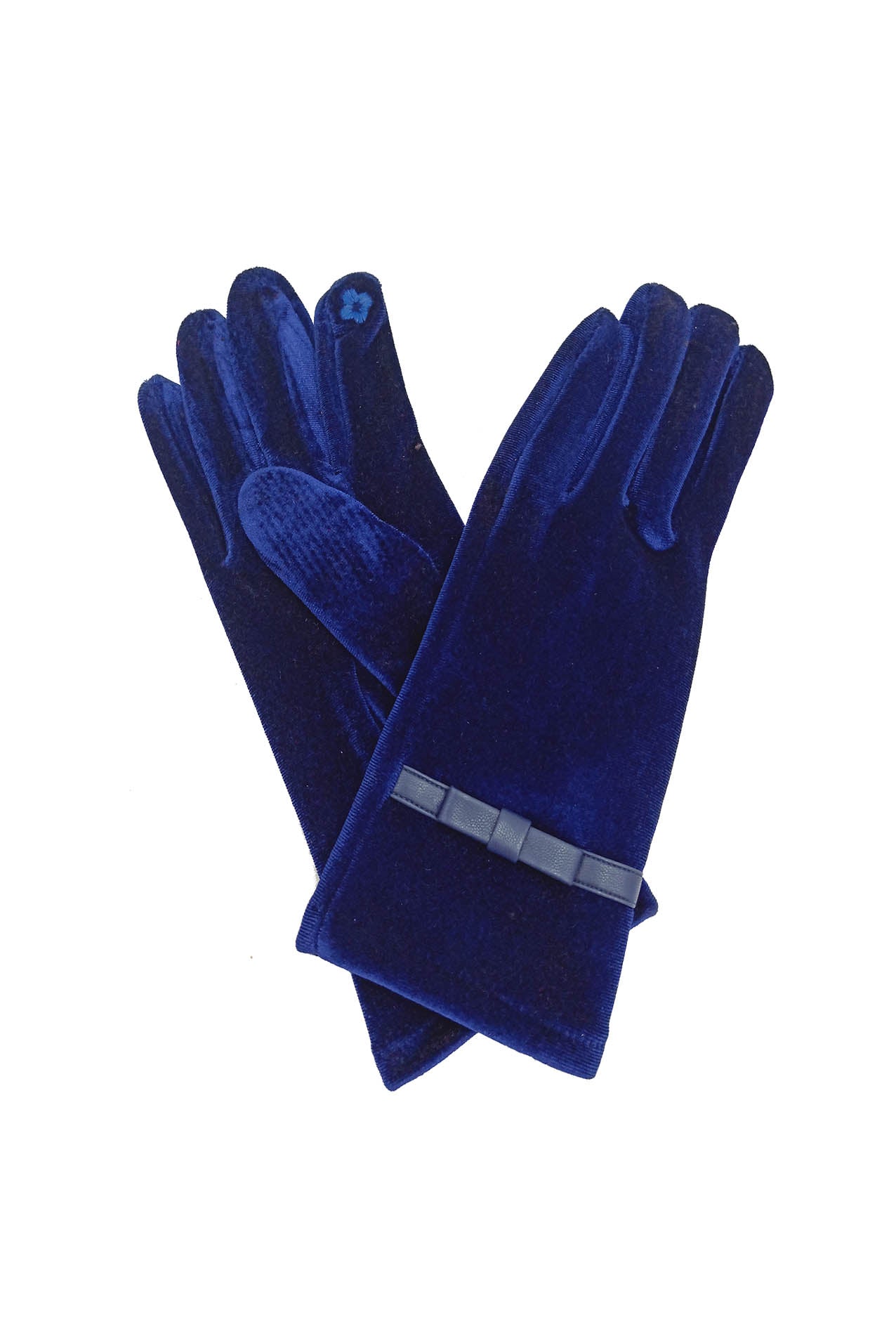 AB1880-260 Velvet Fashion gloves with Ribbon