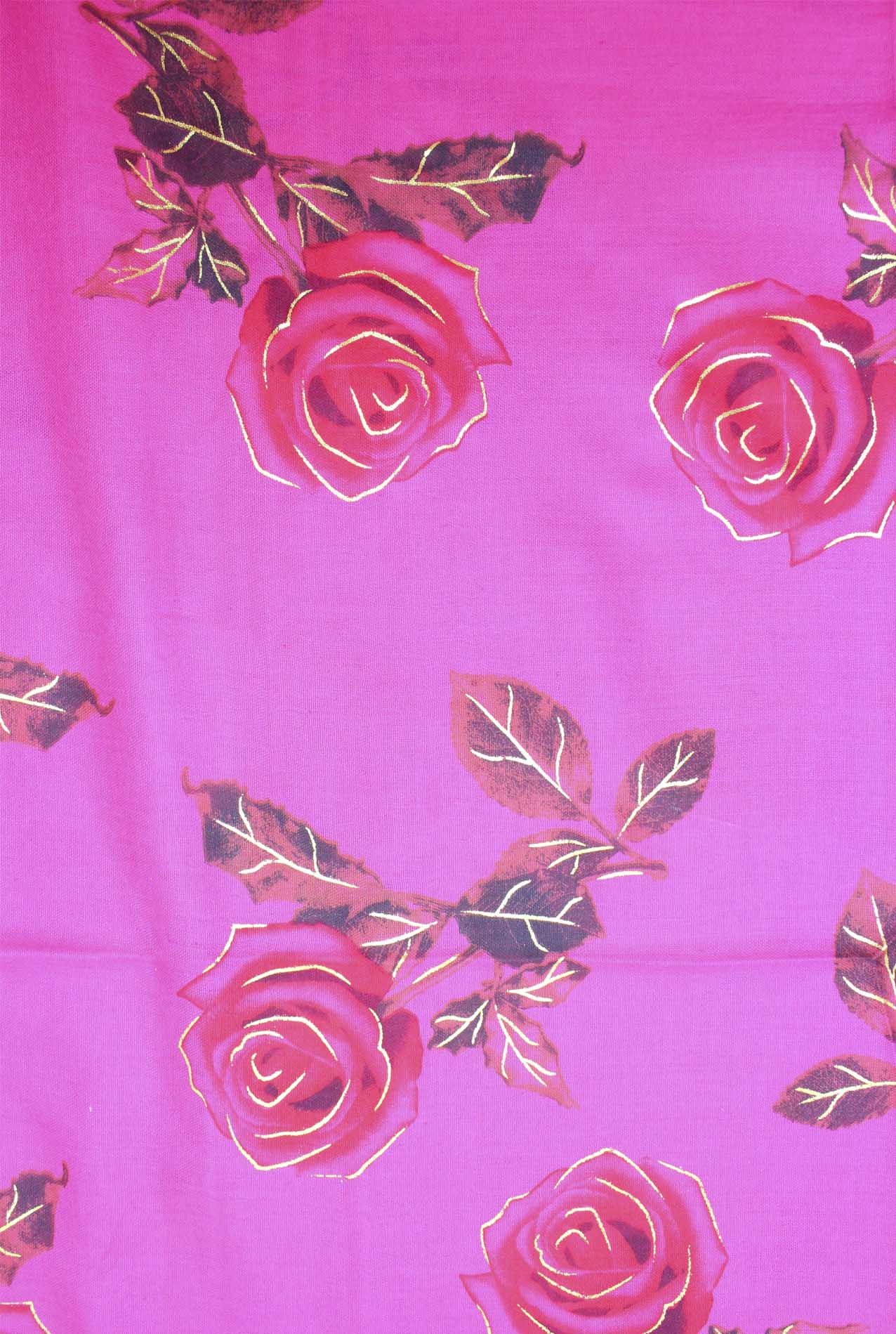 AB1885-9 Large Floral Print Scarf with Roses