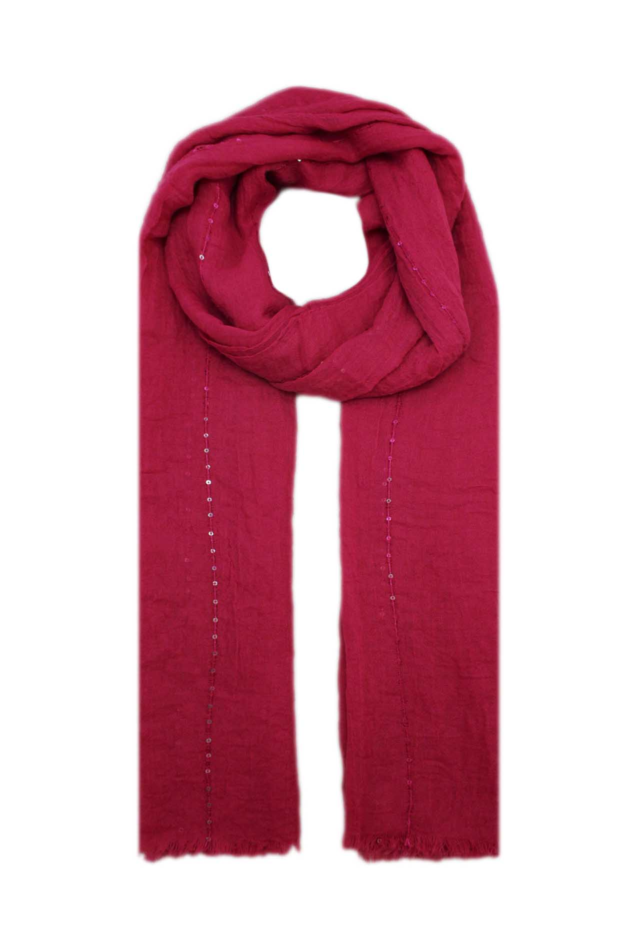 AB1863-20 Viscose Scarf with Shiny Sequins